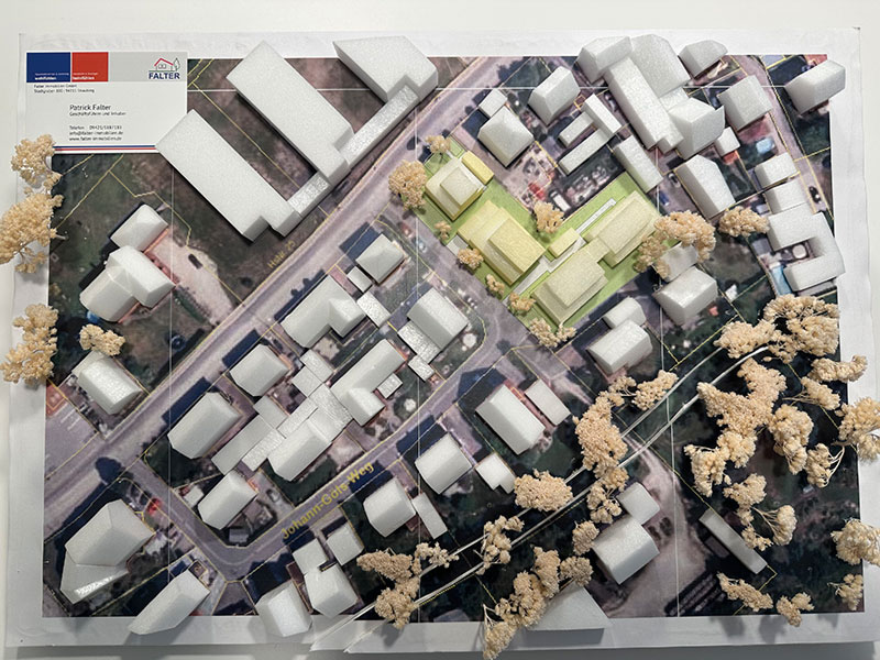 Projektierung eines Grundstücks